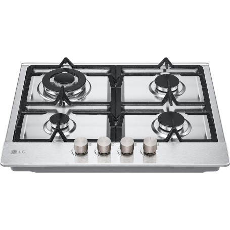 Plaque de cuisson gaz LG CBGZ2414S 4 brûleurs 60 cm en acier inoxydable