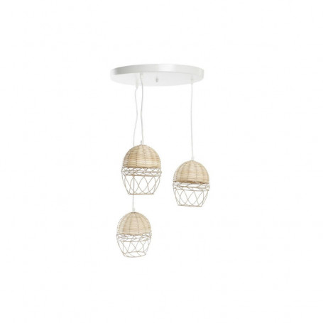 Suspension DKD Home Decor Blanc Marron Clair 220 V 50 W (38 x 38 x 75 cm) 128,99 €