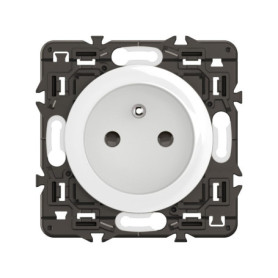 Prise Électrique Murale Céliane Legrand - Blanc avec Terre
