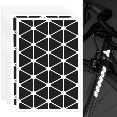Kit d'Autocollants Réfléchissants Duoleimi pour Vélo et Moto