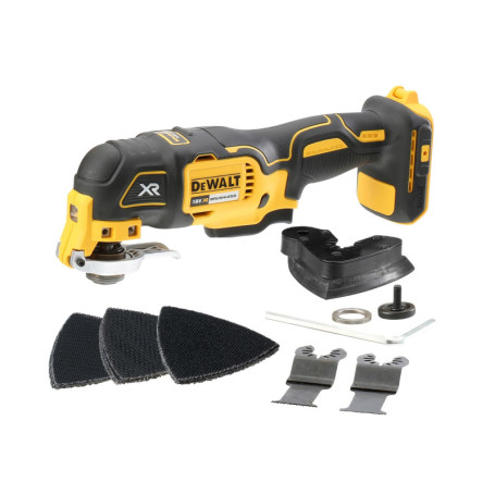 Outil Multifonction Oscillant Sans Fil Dewalt XR 18V avec 29 Accessoires