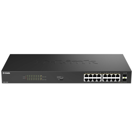 Switch Gigabit PoE D-Link DGS-1018P - 18 Ports, Plug-and-Play, Rackable