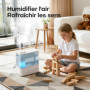 Humidificateur d'Air AROEVE 5L Ultrasonique avec Diffuseur d'Aromas et Lumière Ambiante