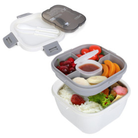 Boîte à Lunch Cozary 1700ml avec Compartiments Étanches pour Enfants et Adultes