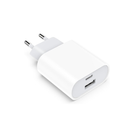 Chargeur USB C, Prise Multiple Secteur 20W Rapide, pour iPhone 17/16/15 Pro Max/14 13/12/11/ SE/X/XS/XR/iPad, Samsung Galaxy S25