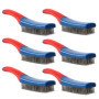 Set de 6 Brosses Métalliques en Acier Inoxydable pour Nettoyage Précis