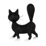 Figurine Céramique Chat Adorable de la Collection Dubout