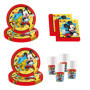 Set de Vaisselle Mickey Mouse pour Anniversaire - 52 Pièces
