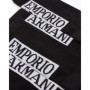 Lot de 2 Chaussettes Courtes Emporio Armani en Éponge - Noir