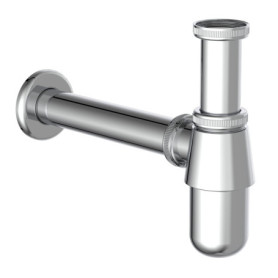 Lot de 3 Siphons Bouteille Chromés pour Lavabo Kirchhoff