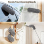 Plumeau Télescopique Microfibre pour Nettoyage Efficace jusqu'à 280 cm