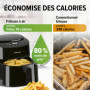 Friteuse à Air Chaud GOURMETmaxx 4,5L - 8 Programmes Préréglés