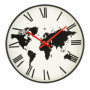 Horloge Murale Moderne Baroni Home en PVC Silencieuse - 40x40 cm