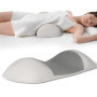 Coussin Lombaire Orthopédique Cozary - Soutien Ergonomique en Mousse à Mémoire, Housse Lavable, Gris