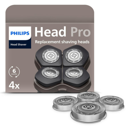 Philips Têtes de Remplacement pour Rasoir Head Shaver Pro - Lot de 4