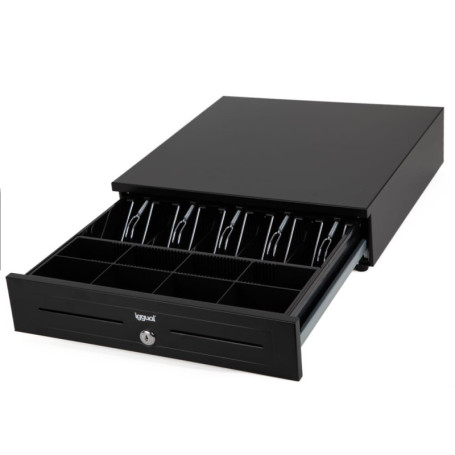 Tiroir Porte-monnaie Automatique iggual en Acier Noir - Caisse Enregistreuse Professionnelle