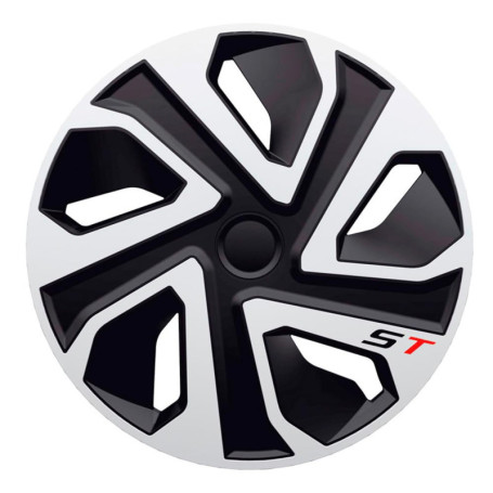Enjoliveurs J-Tec ST 19 pouces Argent et Noir - Jeu de 4