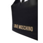 Sac à main Love Moschino en PU noir avec logo martelé