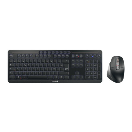 CHERRY Stream Desktop Ultimate - Ensemble Clavier et Souris Ergonomique sans Fil AZERTY