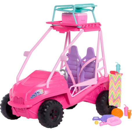 Barbie Coffret Détectives de Plage avec Buggy et Accessoires