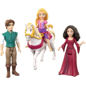 Coffret Raiponce Disney avec 4 Poupées et Cheval Maximus