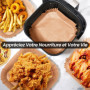 Papier Cuisson Antiadhésif KitchenBoss pour Air Fryer - 120 Feuilles Carrées