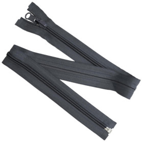 Lot de 6 Fermetures Éclair Spirales N°5 60 cm - Gris Foncé