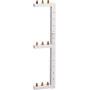 Rail de phase Hager KCL368R 3P Vertical 3 Rangées Blanc