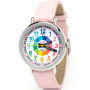 Montre Analogique Kiddus pour Enfants avec Bracelet en Caoutchouc Rose