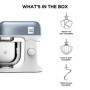Robot de cuisine Kenwood kMix KMX760BL en métal avec bol de 5L