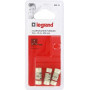 Fusibles Legrand 32A sans témoin - Blister de 3 cartouches 10,3x38mm