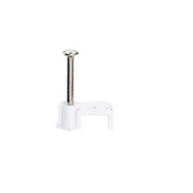 Cavaliers Fixfor Legrand x20 pour Câbles Méplats 2x1 mm² - Blister Blanc