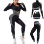 Ensemble de Sport Femme 3 Pièces Veriliss - Legging, Soutien-Gorge et Survêtement