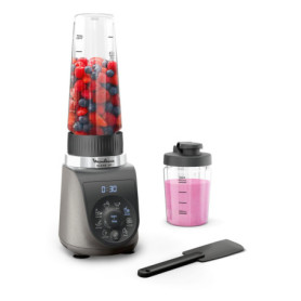 Moulinex Blend Up Mini Blender 1000W avec 8 Programmes Automatiques - Gris Etain