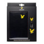 Coffret Cadeau Lyle & Scott pour Golfeurs - Porte-Carte de Score en Cuir avec Marqueur et Outil de Divot