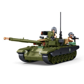 Tank de Combat Sluban avec Figurines - Set de Construction Militaire 326 Pièces