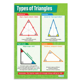 Affiche Éducative des Types de Triangles - Graphiques Mathématiques A1