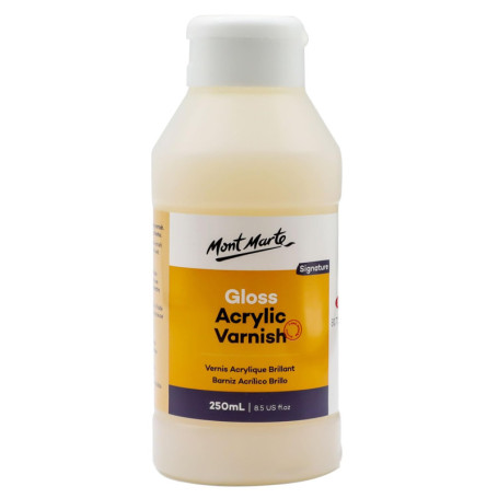Vernis Acrylique Brillant 250 ml Mont Marte - Protection et Finition Éclatante