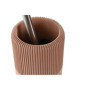 Porte-brosse en ciment inox mat terracotta 11x11x36,5 cm
