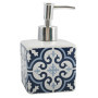 Distributeur de Savon Céramique AMADORA Bleu et Blanc - MSV