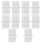 BQLZR Lot de 10 Charnières Pliables pour Avion Radiocommandé - Beige 28 x 16 mm