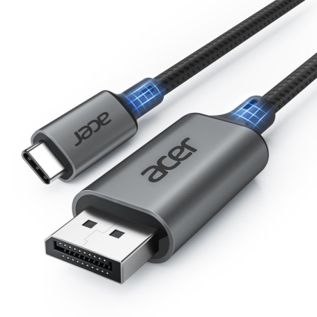 Câble USB C vers DisplayPort 2M - 4K@60Hz, Compatible MacBook et iPhone