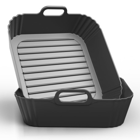 Moule en Silicone PINTAUR pour Friteuse à Air - Lot de 2 Accessoires Réutilisables