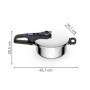Autocuiseur Tefal Secure Trendy Aqua 4L - Cuisson Rapide et Sûre