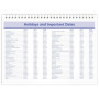 Calendrier mural mensuel QuickNotes 2026 - At-A-Glance