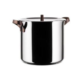 Casserole en Inox EDO 24 cm - Alessi, Marron