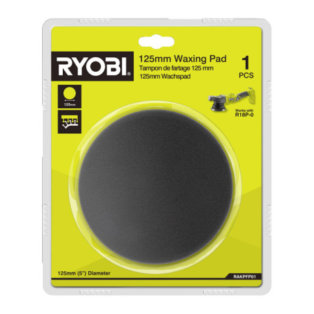 Disque de Finition 125mm RYOBI pour Polisseuse R18P - Application Cire