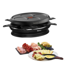 Appareil à Raclette Tefal Store'Inn 8 Personnes avec Plaque Crêp'Party