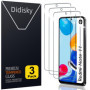 Didisky Lot de 3 Verres Trempés pour Xiaomi Redmi Note 11/11S - Protection Écran 9H