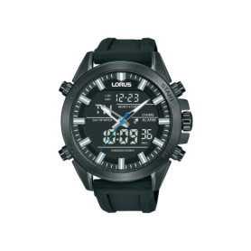 Montre Lorus Casual Homme en Acier Inoxydable et Silicone Bleu